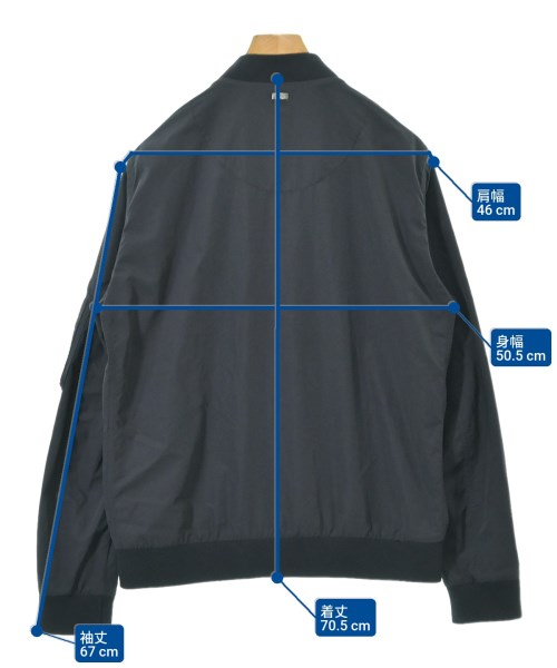 HERNO（ヘルノ）ミリタリーブルゾン 紺 サイズ:50(XL位) メンズ/2200671925024