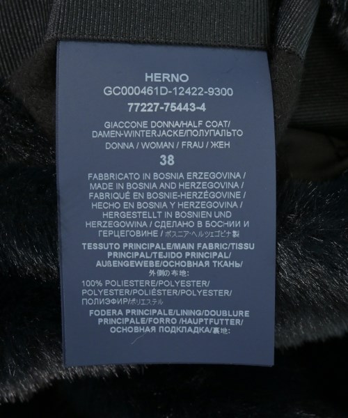 HERNO（ヘルノ）チェスターコート 黒 サイズ:38(M位) レディース/2200724900046