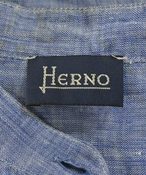 HERNO（ヘルノ）カジュアルシャツ 青 サイズ:42(M位) レディース/2200733829031