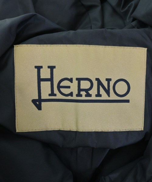 HERNO（ヘルノ）ダウンコート 紺 サイズ:44(L位) レディース/2200720640014