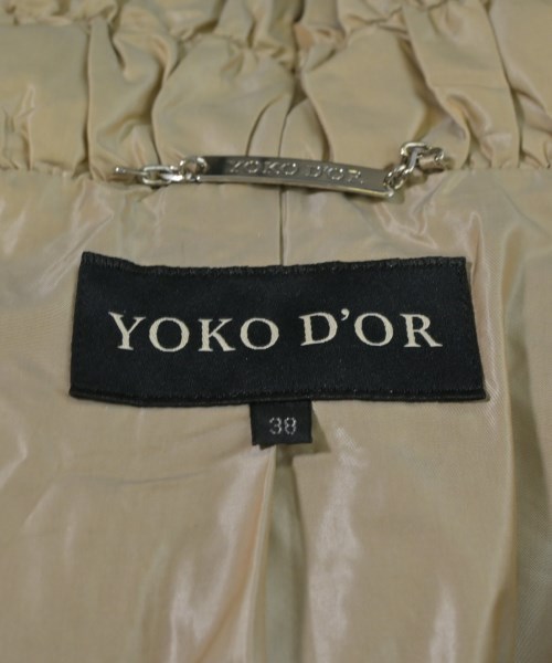 YOKO D'OR（ヨーコドール）ダウンコート ベージュ サイズ:38(S位) レディース/2200627447037