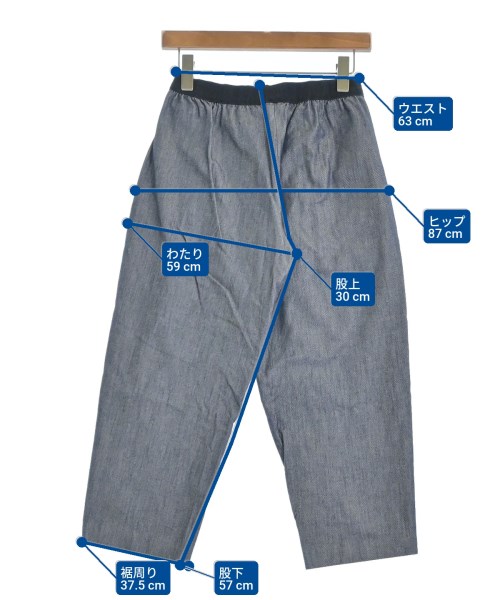 AGNONA（アニオナ）クロップドパンツ 紺 サイズ:38(S位) レディース/2200612053052