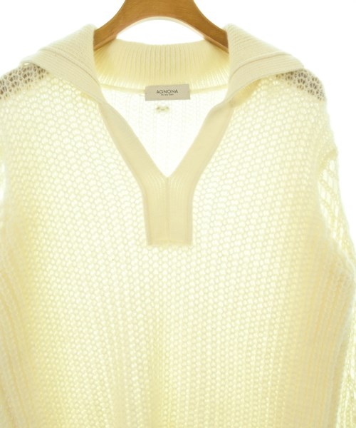 AGNONA（アニオナ）ニット・セーター 白 サイズ:S レディース/2200669667158
