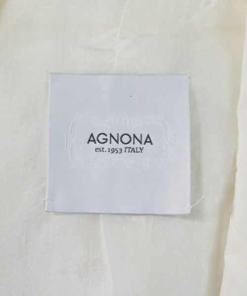 AGNONA（アニオナ）テーラードジャケット 白 サイズ:40(M位) レディース/2200699073059