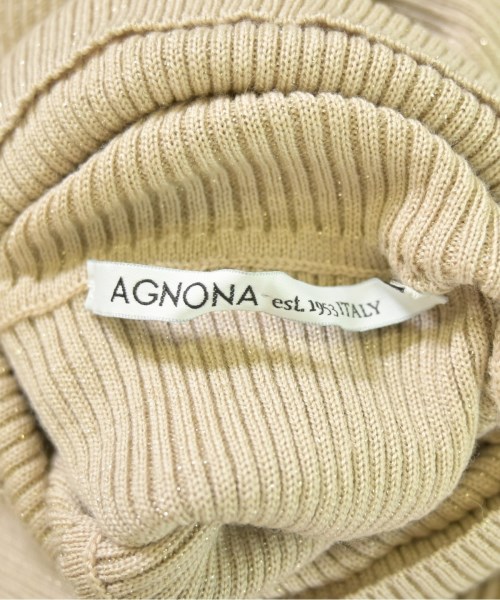 AGNONA（アニオナ）ワンピース ベージュ サイズ:40(M位) レディース/2200703555861