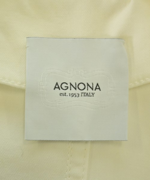 AGNONA（アニオナ）ステンカラーコート 白 サイズ:40(L位) メンズ/2200664948085