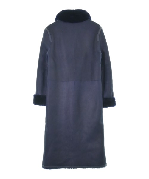 YVES SALOMON（イヴサロモン）ムートンコート 紺 サイズ:32(XXS位) レディース/2200643322011