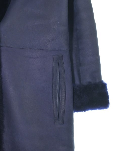 YVES SALOMON（イヴサロモン）ムートンコート 紺 サイズ:32(XXS位) レディース/2200643322011