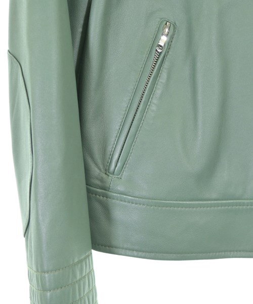 YVES SALOMON（イヴサロモン）ライダース 緑 サイズ:34(XXS位) レディース/2200630938010