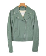 YVES SALOMON（イヴサロモン）ライダース 緑 サイズ:34(XXS位) レディース/2200630938010