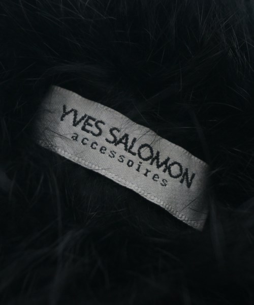 YVES SALOMON（イヴサロモン）ストール 黒 サイズ:- レディース/2200616490174