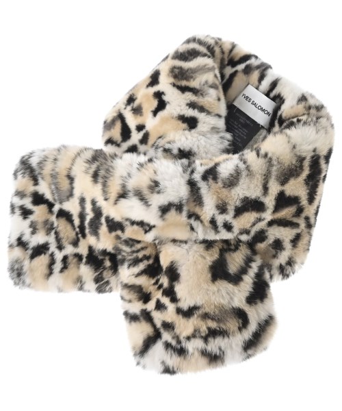 YVES SALOMON(イヴサロモン)マフラー ベージュ サイズ:-/2200676803655