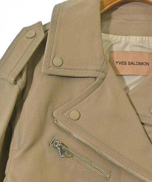 YVES SALOMON（イヴサロモン）ライダース ベージュ サイズ:38(S位) レディース/2200693957287