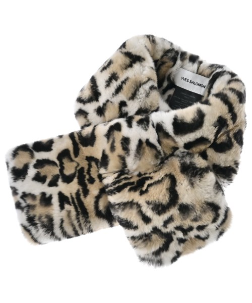 YVES SALOMON(イヴサロモン)マフラー 白 サイズ:-/2200701690212