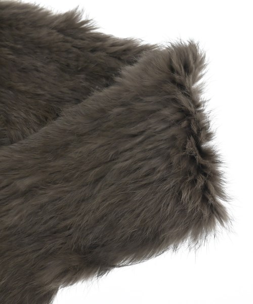 YVES SALOMON（イヴサロモン）マフラー 茶 サイズ:- レディース/2200655042112