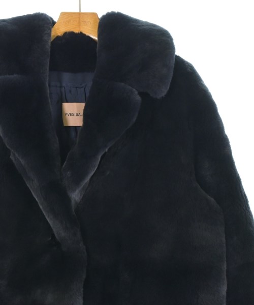 YVES SALOMON（イヴサロモン）コート 紺 サイズ:36(XS位) レディース/2200656439027