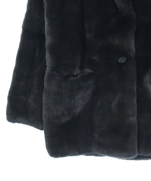 YVES SALOMON（イヴサロモン）コート 紺 サイズ:36(XS位) レディース/2200656439027