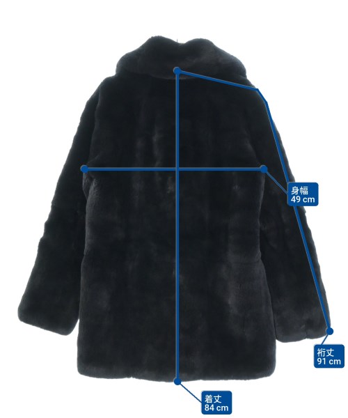 YVES SALOMON（イヴサロモン）コート 紺 サイズ:36(XS位) レディース/2200656439027