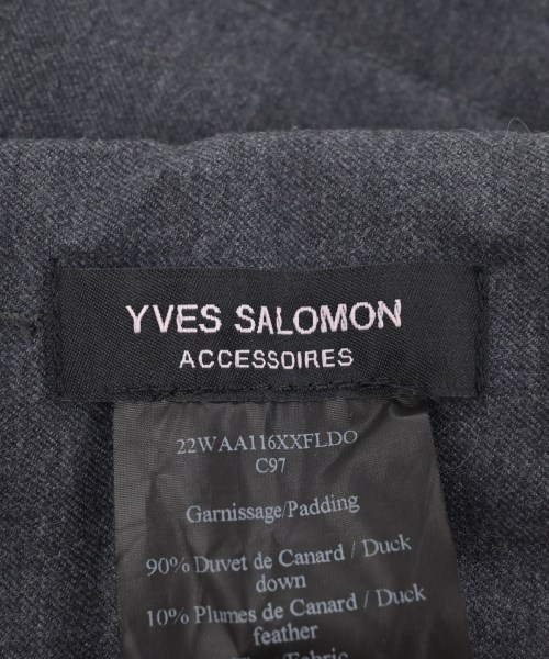 YVES SALOMON（イヴサロモン）マフラー グレー サイズ:- レディース/2200645465259