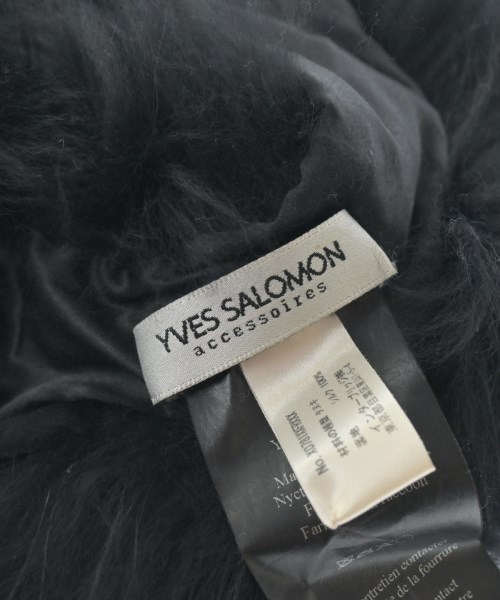 YVES SALOMON（イヴサロモン）マフラー 黒 サイズ:- レディース/2200660265094
