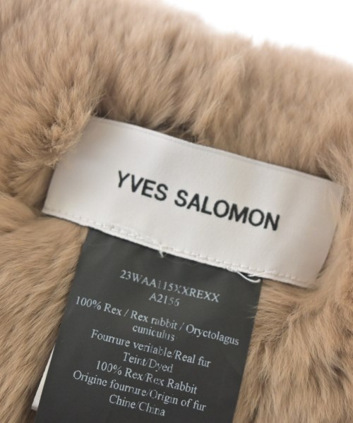 YVES SALOMON（イヴサロモン）マフラー ベージュ サイズ:- レディース/2200731332106