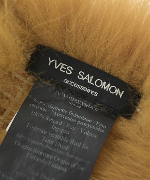 YVES SALOMON（イヴサロモン）マフラー 黄 サイズ:- レディース/2200688397043