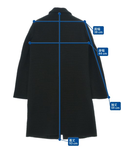 M MISSONI（エムミッソーニ）ステンカラーコート 黒 サイズ:38(S位) レディース/2200644637046