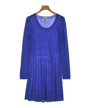 M Missoni ワンピース　M M MISSONI（エムミッソーニ）ワンピース 青 サイズ:-(S位) レディース