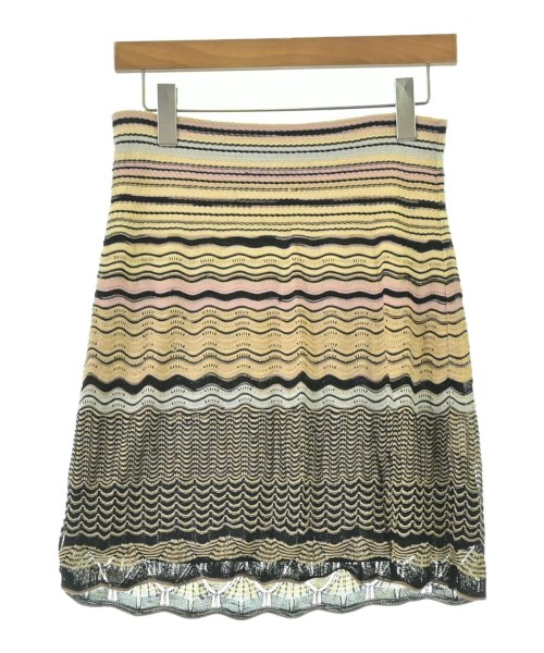M MISSONI(エムミッソーニ)ミニスカート 黄 サイズ:40(M位)/2200688867034