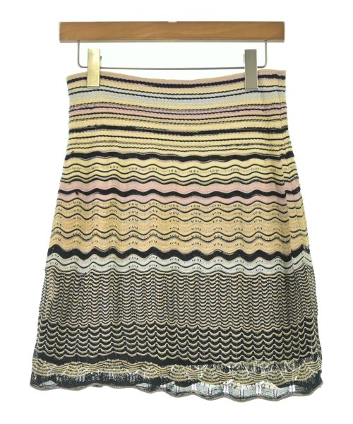 M MISSONI（エムミッソーニ）ミニスカート 黄 サイズ:40(M位) レディース/2200688867034