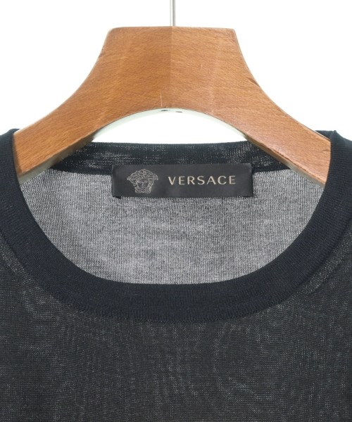 VERSACE（ヴェルサーチ）ニット・セーター 黒 サイズ:52(XL位) メンズ