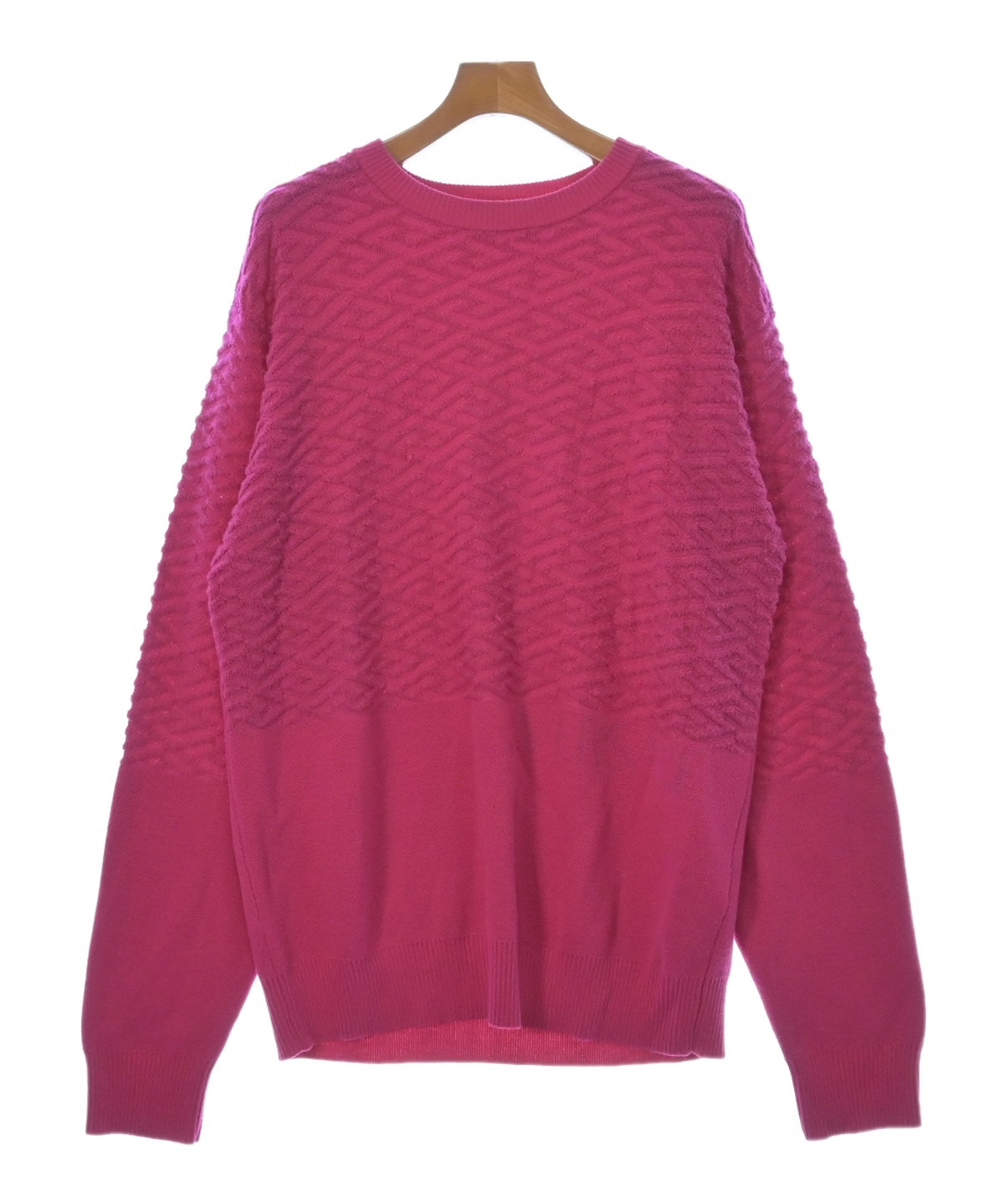 セーター　52  ﾍﾞﾙｻｰﾁ   高級素材 中古・古着通販】VERSACE (ヴェルサーチェ) ジャガードロゴニット