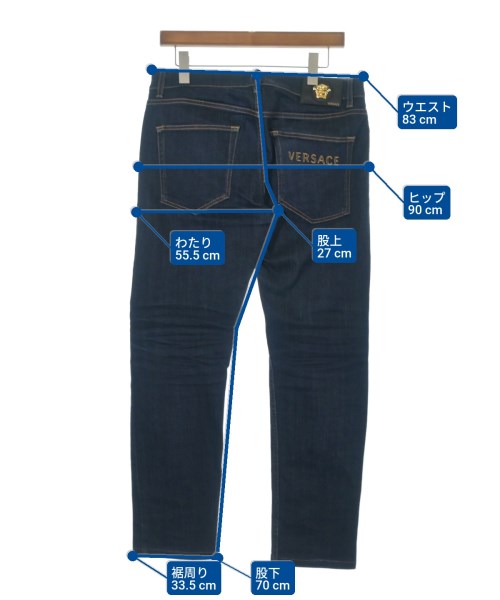 VERSACE（ヴェルサーチ）デニムパンツ 紺 サイズ:32(L位) メンズ/2200635776037