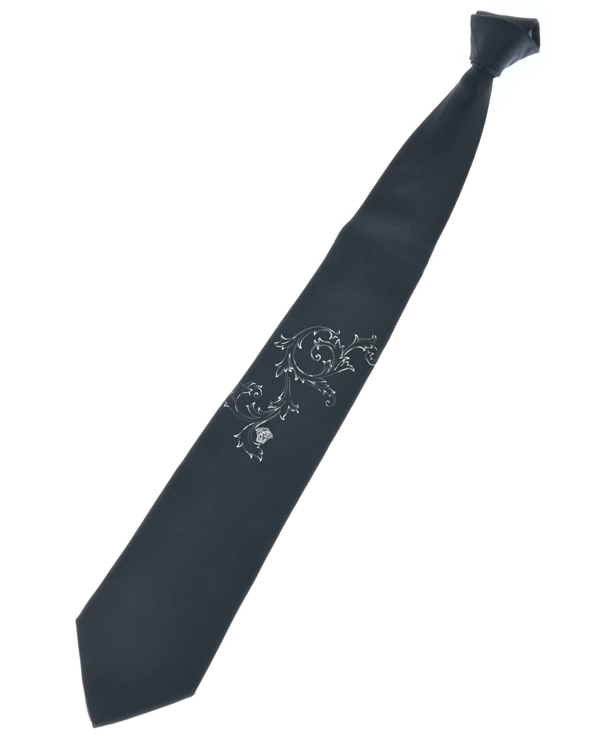 VERSACE（ヴェルサーチ）ネクタイ 黒 サイズ:- メンズ/2200636202085