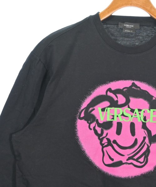 VERSACE（ヴェルサーチ）Tシャツ・カットソー 黒 サイズ:L メンズ/2200638555042