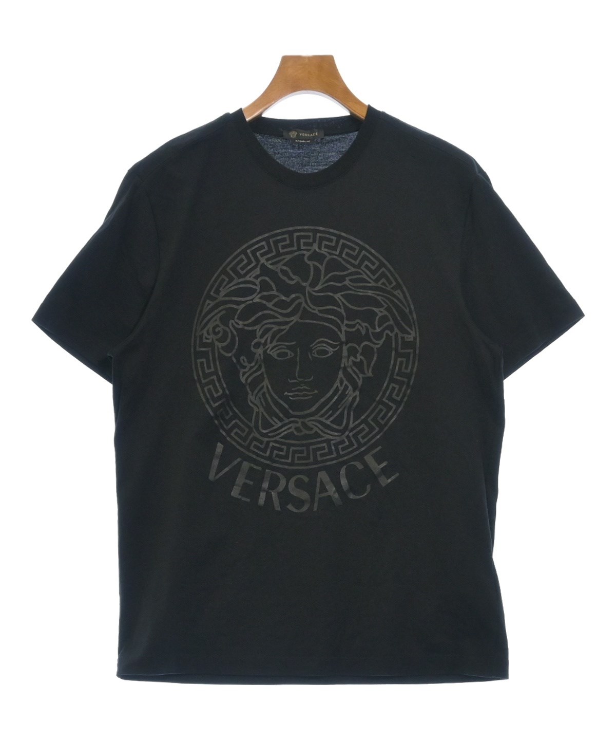 VERSACE ヴェルサーチ Tシャツ・カットソー メンズ 【古着】【中古】 VERSACE（ヴェルサーチ）Tシャツ・カットソー 黒 サイズ:38(M位