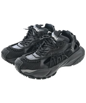 のち VERSACE（ヴェルサーチ）スニーカー 黒 サイズ:25.3cm メンズ