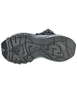 VERSACE（ヴェルサーチ）スニーカー 黒 サイズ:25.3cm メンズ/2200596186371