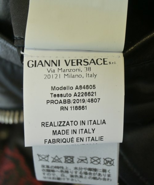 VERSACE（ヴェルサーチ）ブルゾン 黒 サイズ:46(M位) メンズ/2200630220016