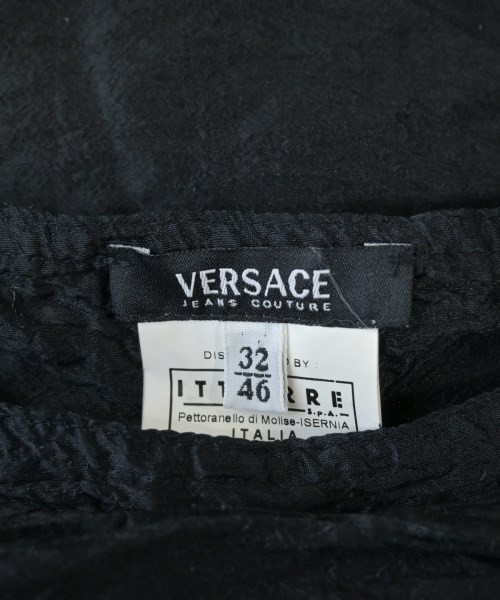 VERSACE（ヴェルサーチ）ひざ丈スカート 黒 サイズ:32(XXS位) レディース/2200630146125