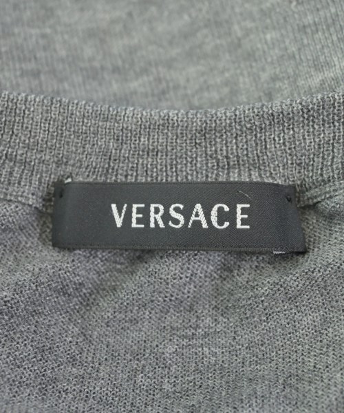 VERSACE（ヴェルサーチ）ニット・セーター グレー サイズ:M メンズ/2200612105041