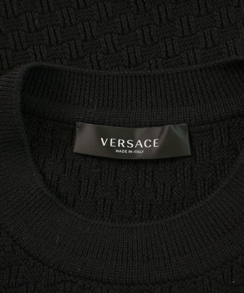 VERSACE（ヴェルサーチ）ニット・セーター 黒 サイズ:42(XS位) メンズ/2200618570034