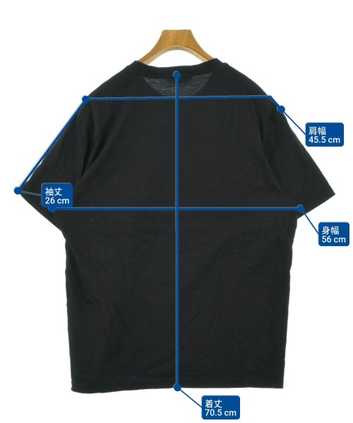 VERSACE（ヴェルサーチ）Tシャツ・カットソー 黒 サイズ:L メンズ/2200612333123