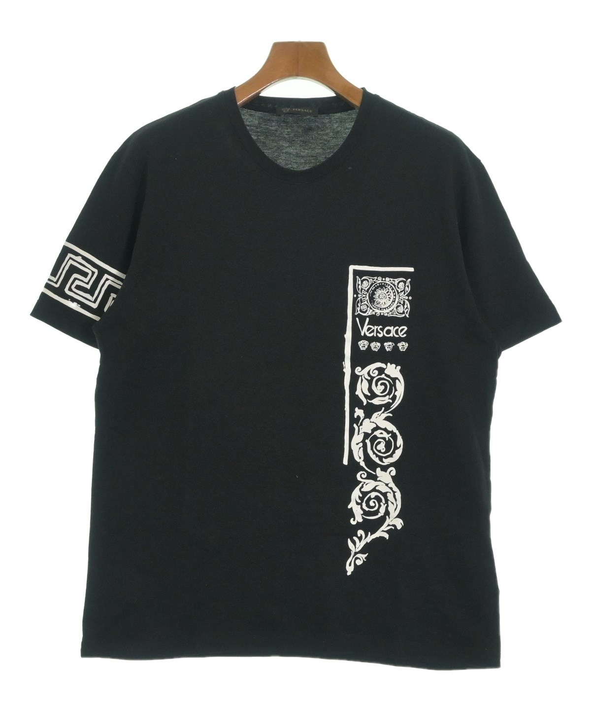 VERSACE（ヴェルサーチ）Tシャツ・カットソー 黒 サイズ:L