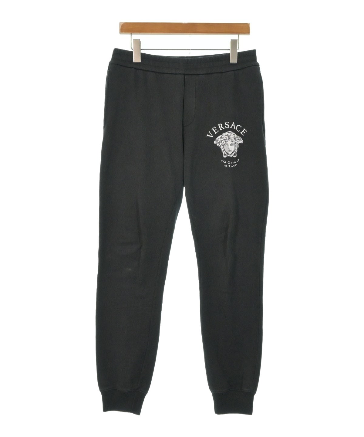 VERSACE（ヴェルサーチ）スウェットパンツ 黒 サイズ:S メンズ