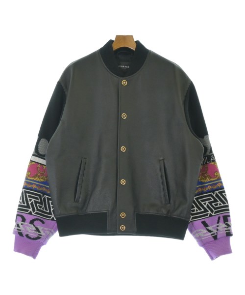 VERSACE(ヴェルサーチ)ライダース 黒 サイズ:54(XXL位)/2200672615108