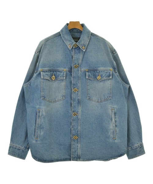 VERSACE(ヴェルサーチ)デニムジャケット 青 サイズ:54(XXL位)/2200672615177