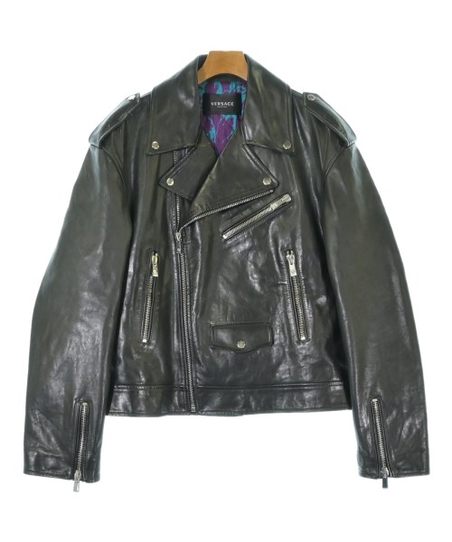 VERSACE(ヴェルサーチ)ライダース 黒 サイズ:48(L位)/2200700210039