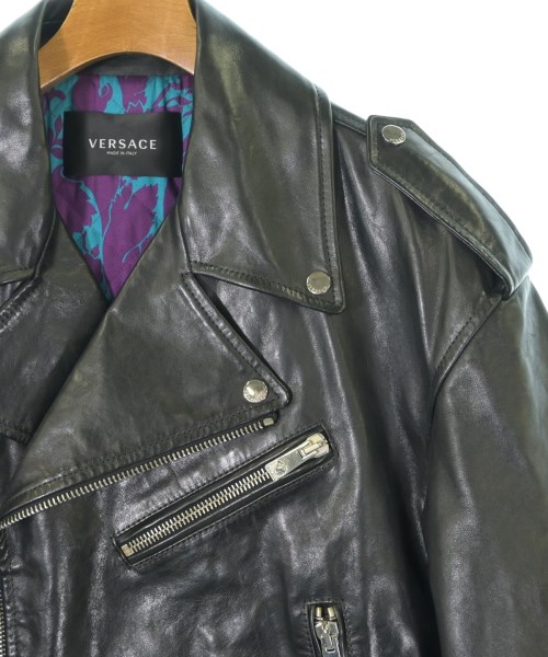VERSACE（ヴェルサーチ）ライダース 黒 サイズ:48(L位) メンズ/2200700210039