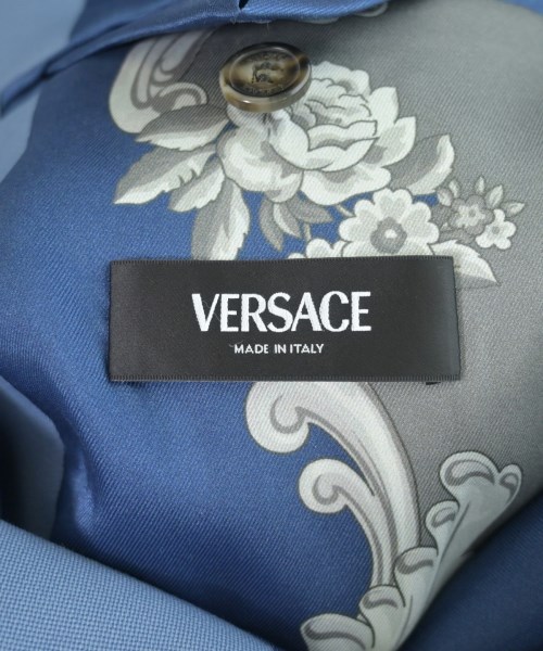 VERSACE（ヴェルサーチ）テーラードジャケット 青 サイズ:50(XL位) メンズ/2200655855026